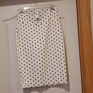 Express high waistline polka dots pencil skirt